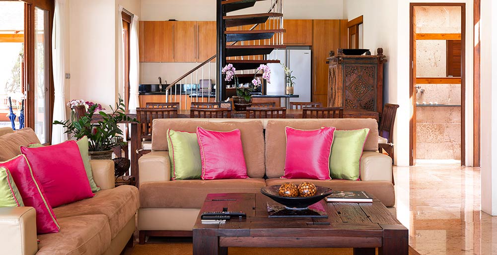Tawantok Beach Villas - Living room layout